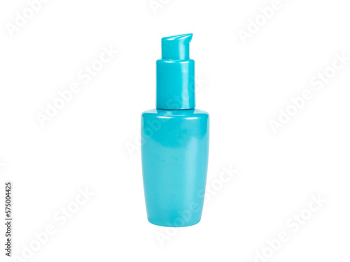 Light blue plastic container.