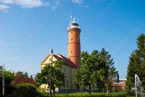 Wallpaper Mural Baltic Sea lighthouse in Jaroslawiec, small coastal village in Poland Torontodigital.ca