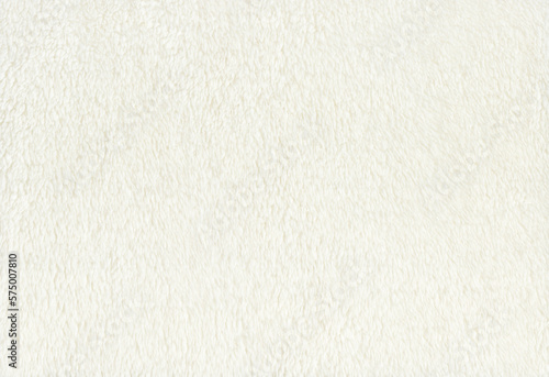 白いフェイクファーの布の背景テクスチャ