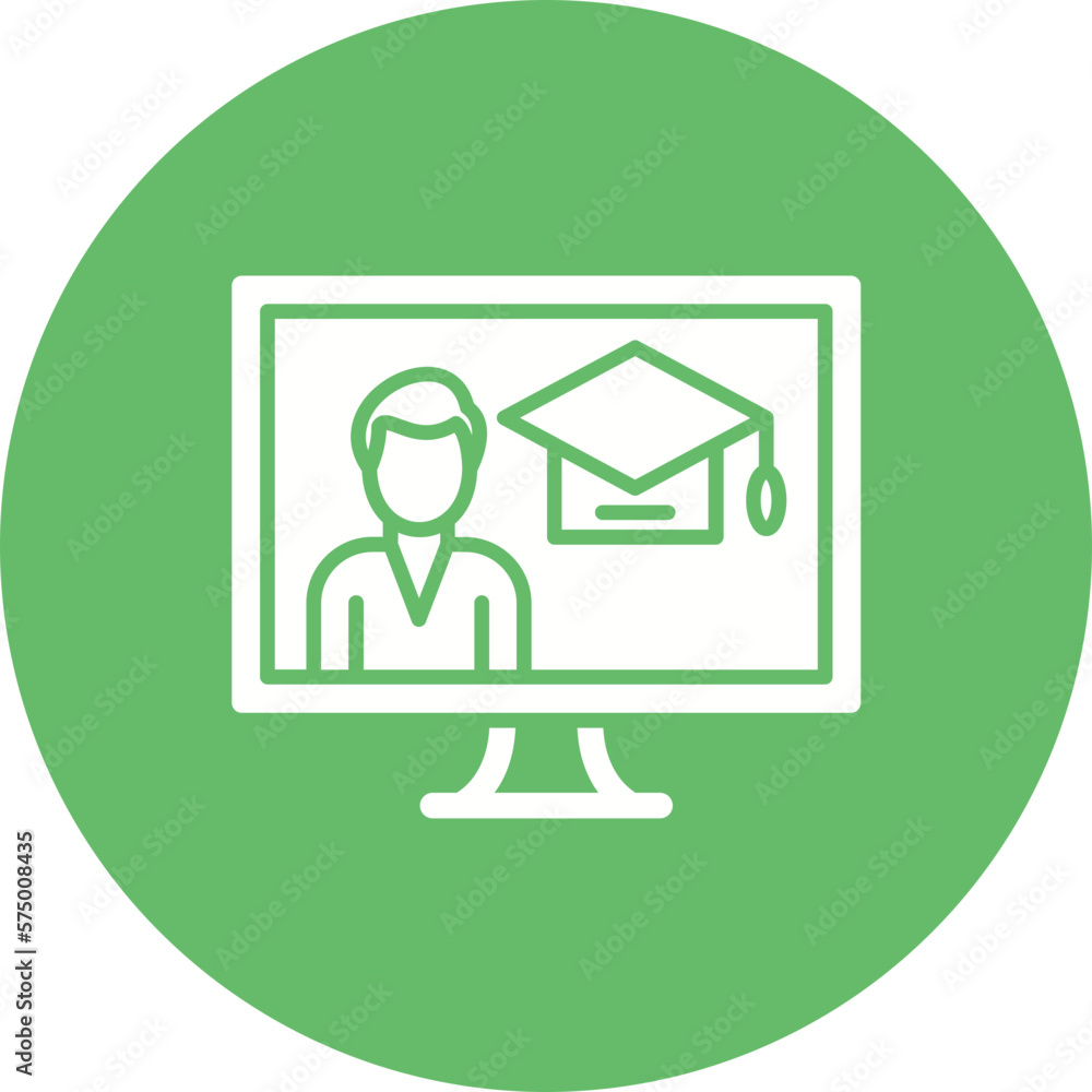 Distance Learning Icon Distance Learning Icon
