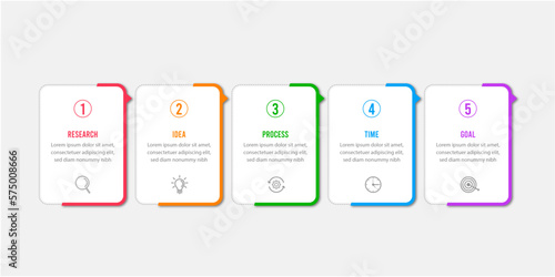 Vector infographic template, vector professional steps infographic. Business Process template