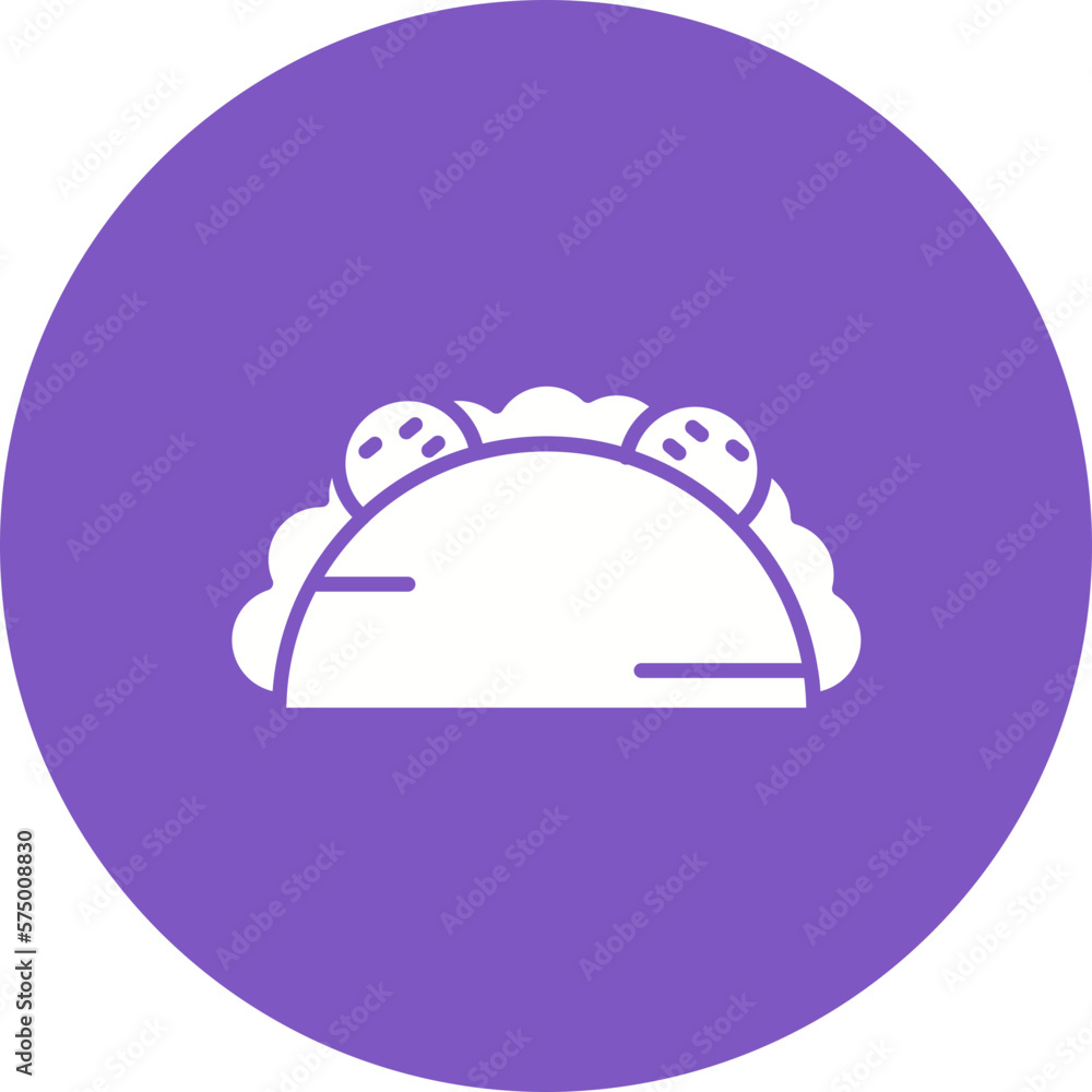 Fototapeta premium Taco Icon