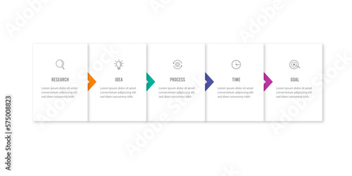 Vector infographic template, vector professional steps infographic. Business Process template