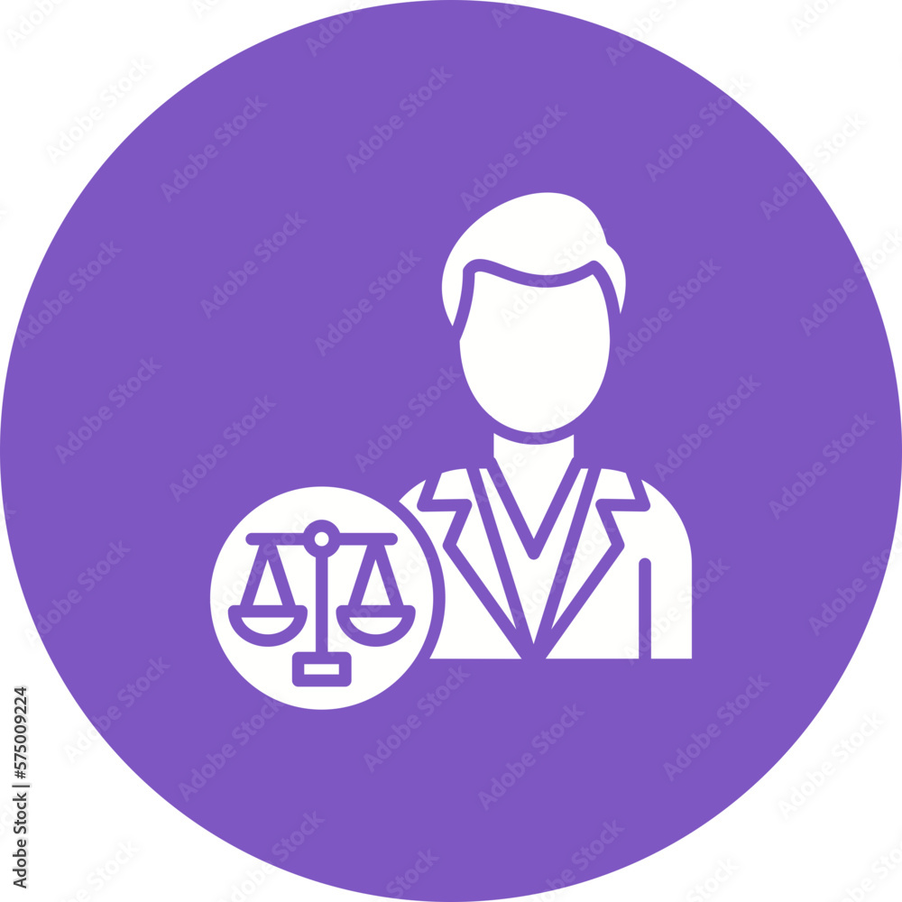 Lawyer Male Icon Lawyer Male Icon