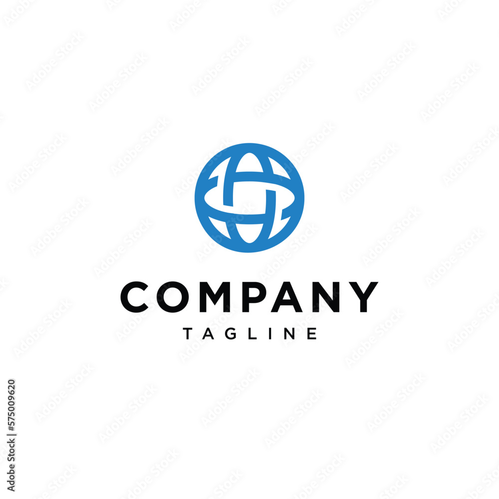 Circle world globe logo icon vector template Circle world globe logo icon vector template