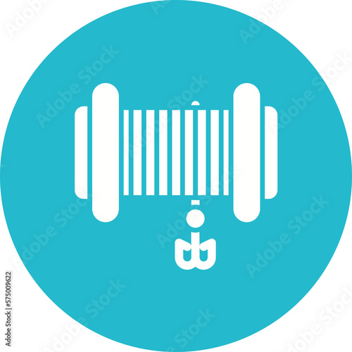 Fishing Line and Hook Icon