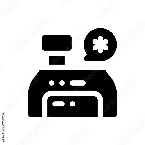 heater glyph icon