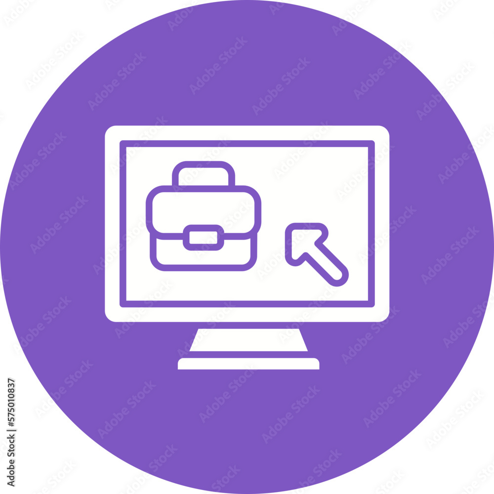 Remote Business Icon Remote Business Icon