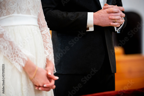 hands, wedding rings and marriage vows