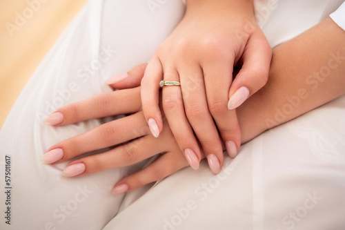 hands, wedding rings and marriage vows