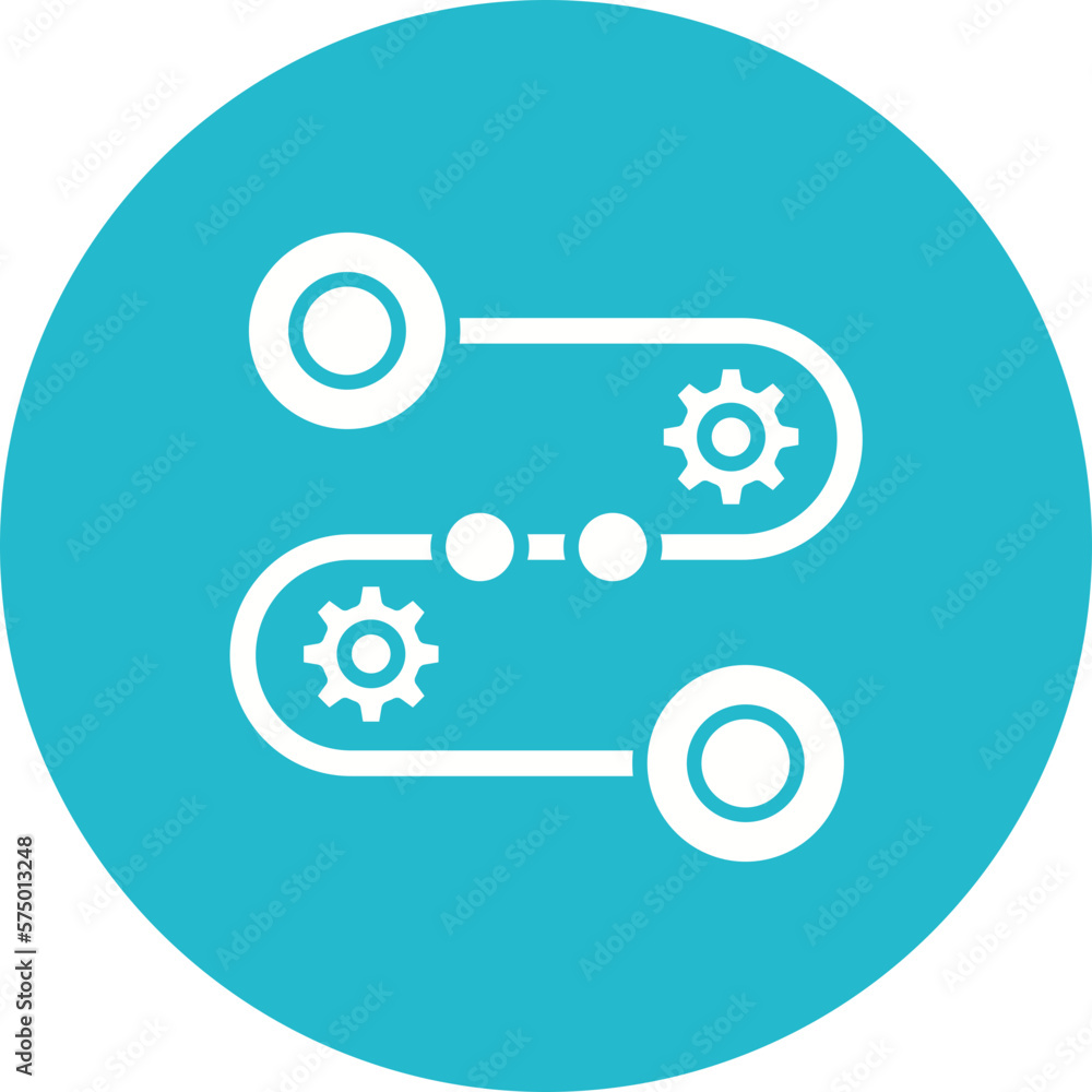 Timeline Chart Icon Timeline Chart Icon