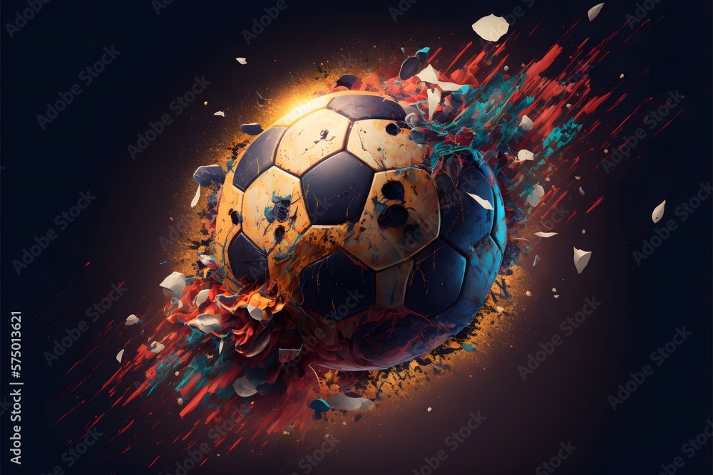 Fototapeta premium Football poster