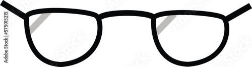 vector eps simple eyeglass design easy to edit
