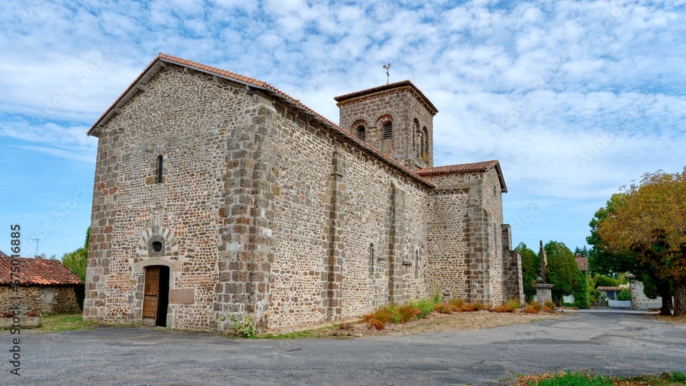 ⁨Eglise Saint Jean Baptiste, Chassenon⁩, Charente, ⁨France⁩