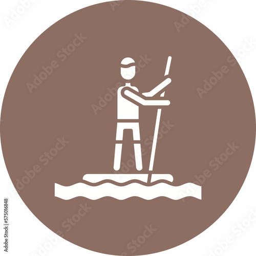 Standup Paddleboarding Icon