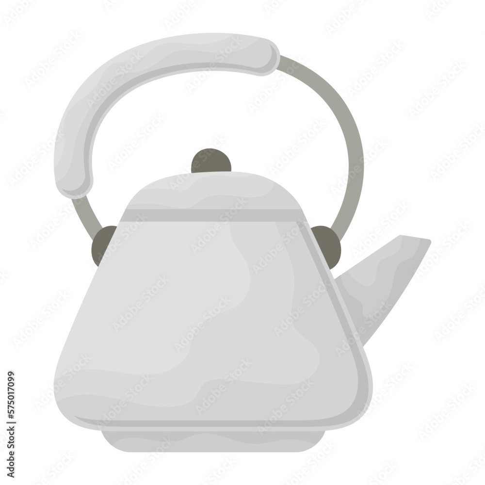 Obraz premium Picnic Water Kettle concept, Anodized Coffee Pot vector color icon design, Camping and outdoor symbol, extreme sports equipment sign, Wildlife and Expedition elements stock illustration 