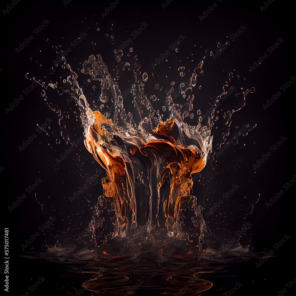 Fototapeta premium Splashing water - abstract splash on a clean background
