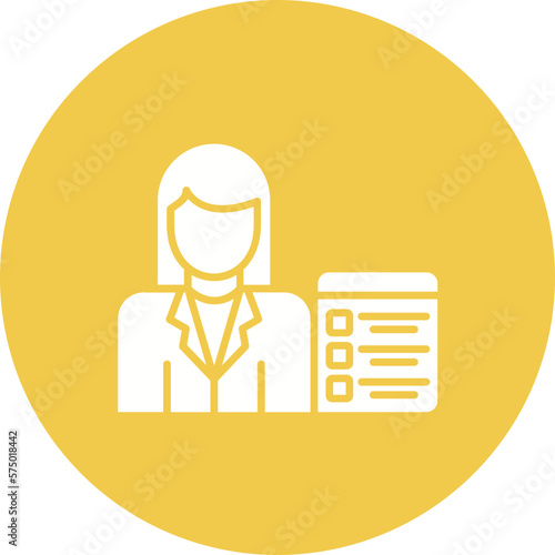 Recruiter Female Icon