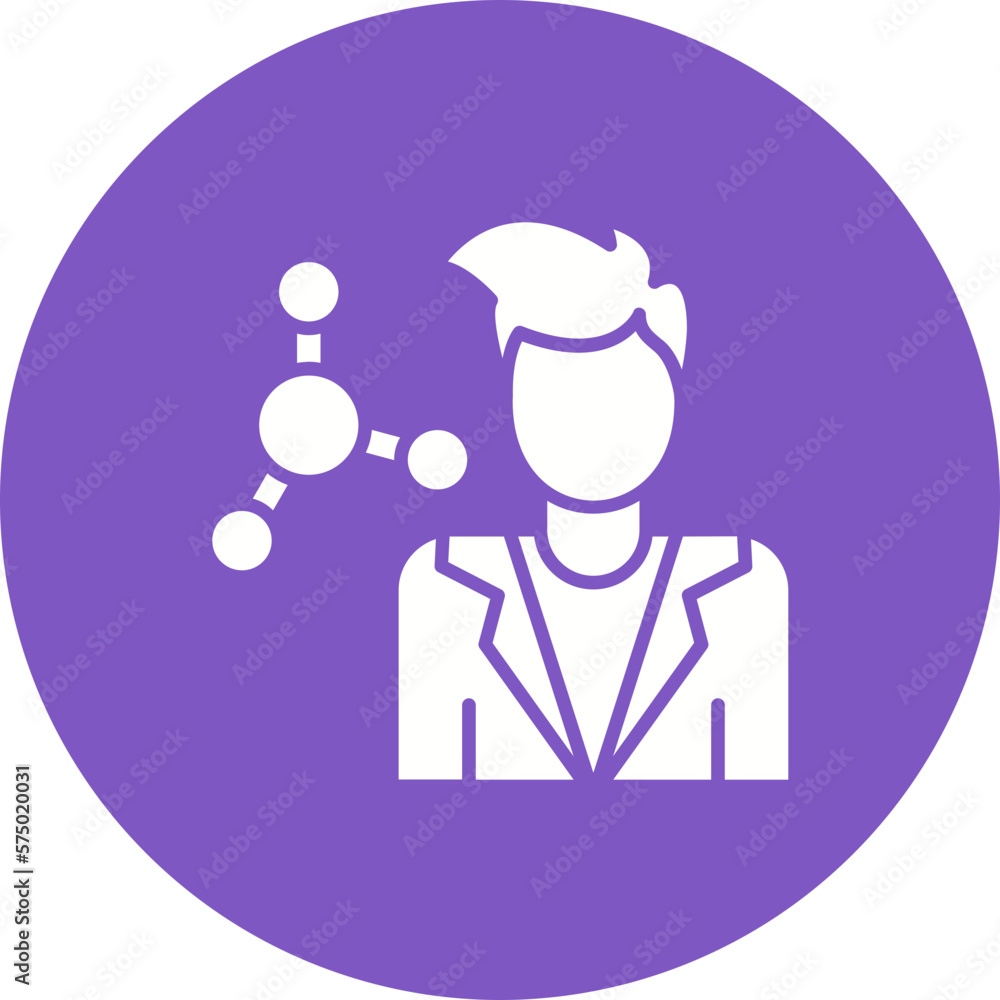 Scientist Male Icon Scientist Male Icon
