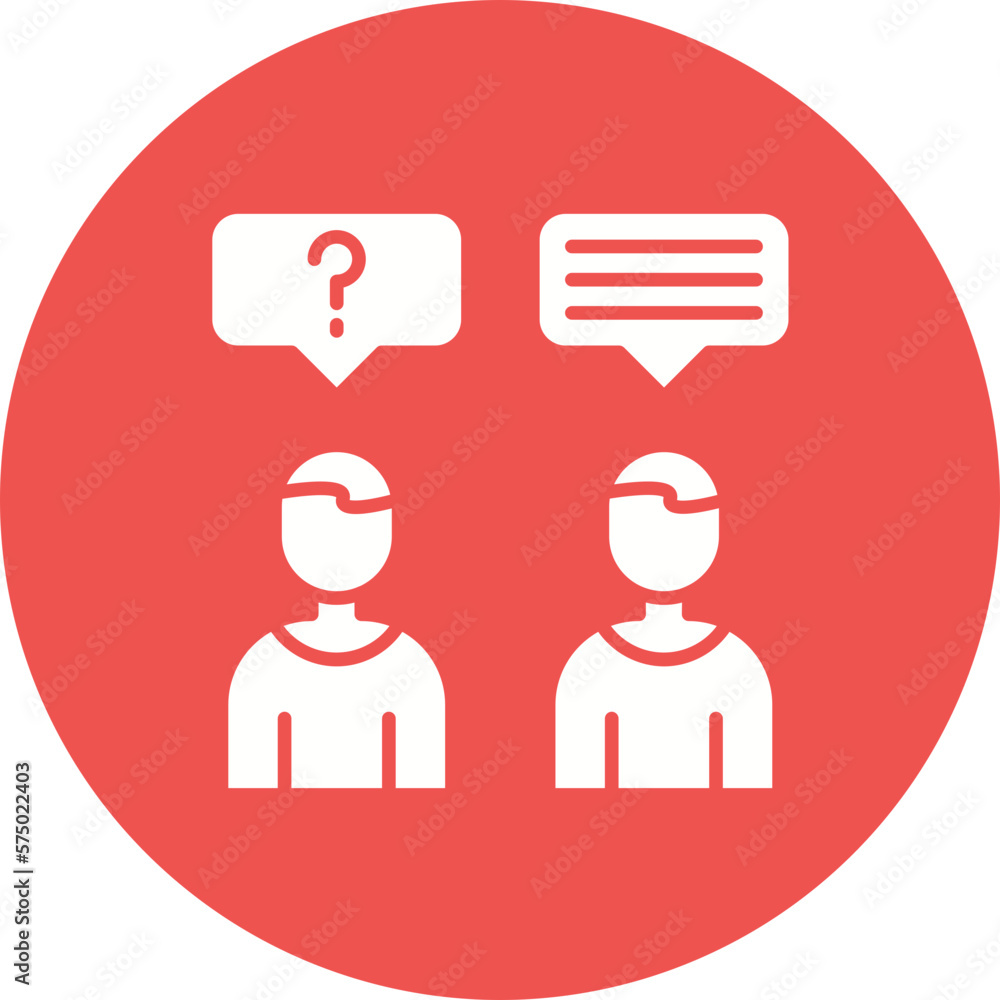 Fototapeta premium Discussion Icon