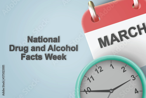 National Drug and Alcohol Facts Week background.