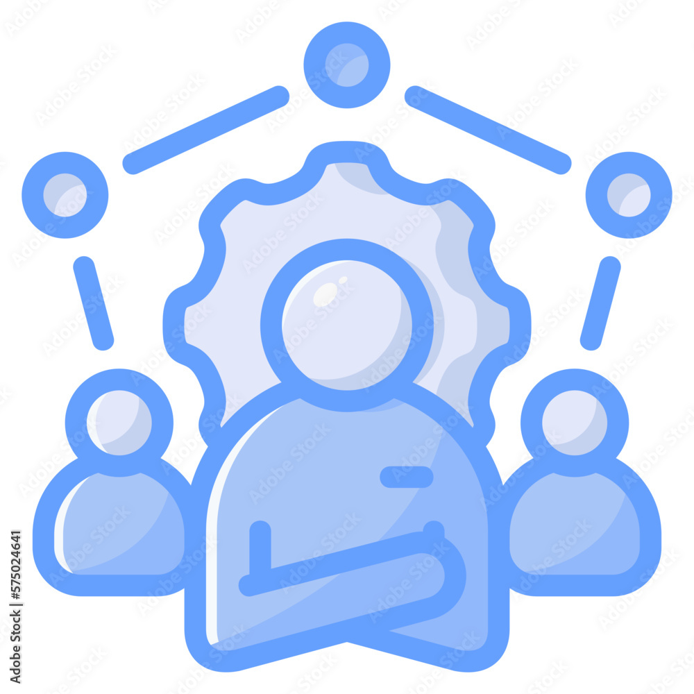 Team skill icon isolated useful for business, company, corporate, money and finance design element