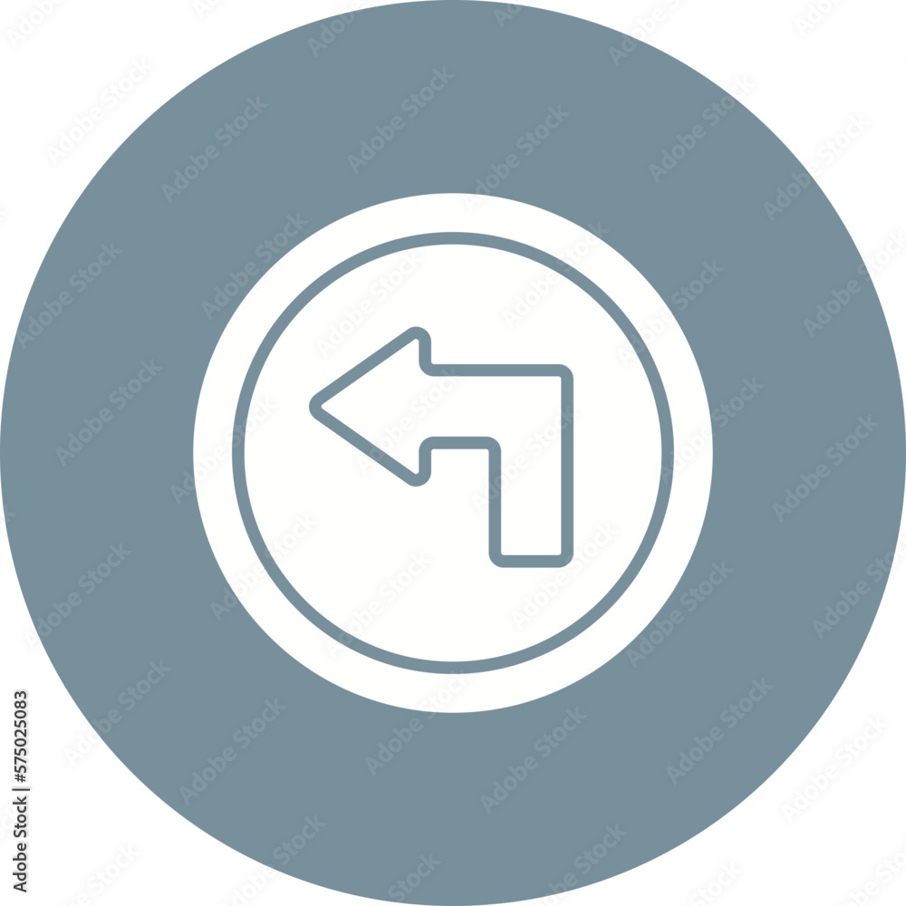 Turn Left Icon Turn Left Icon