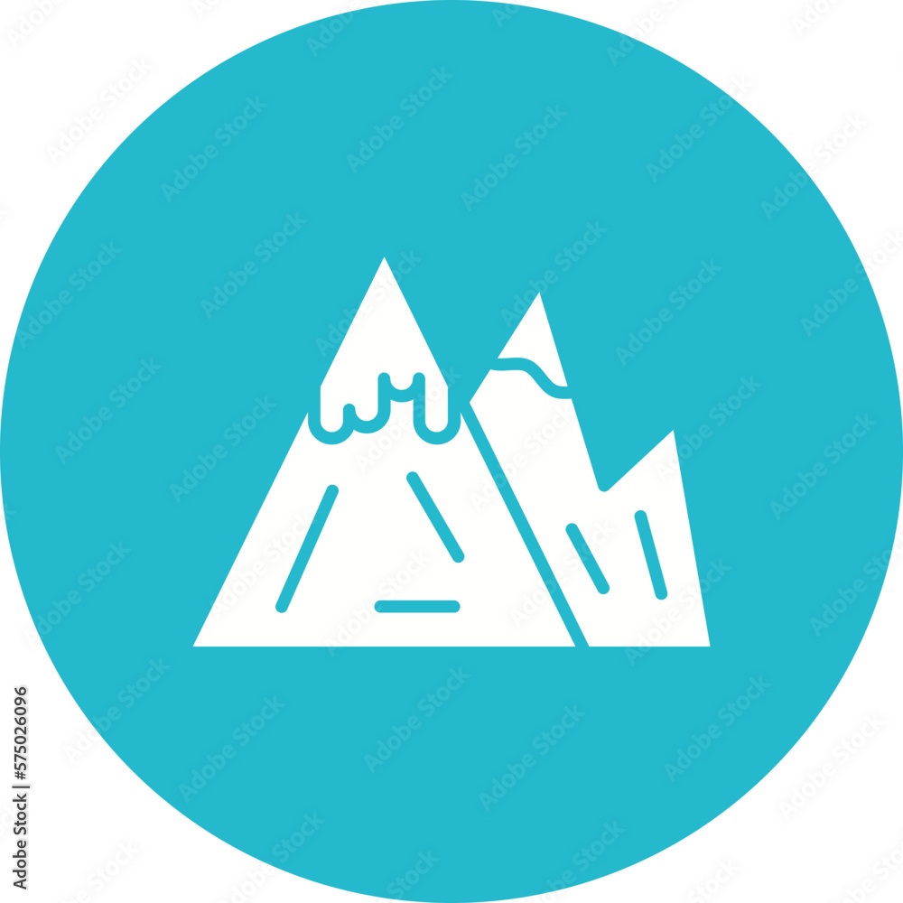 Snow-Capped Mountain Icon Snow-Capped Mountain Icon