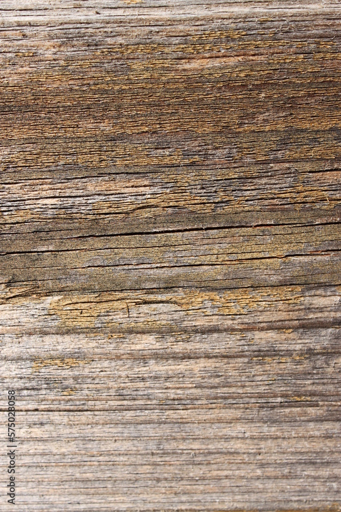 a weathered wooden board with horizontal cracks a weathered wooden board with horizontal cracks