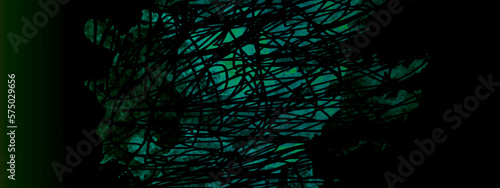 abstract animated net night light dark bright color effect background green dark black factual modern digital neon water under ocean pattern design creative artificial  wallpap luxuriou banner theme