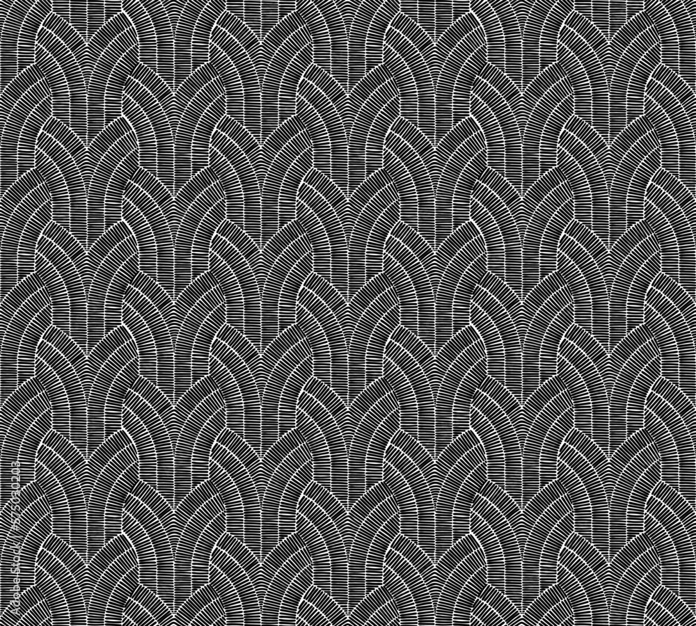 Black and white abstract pattern. Print with imitation of embroidery. Vector illustration. Black and white abstract pattern. Print with imitation of embroidery. Vector illustration.