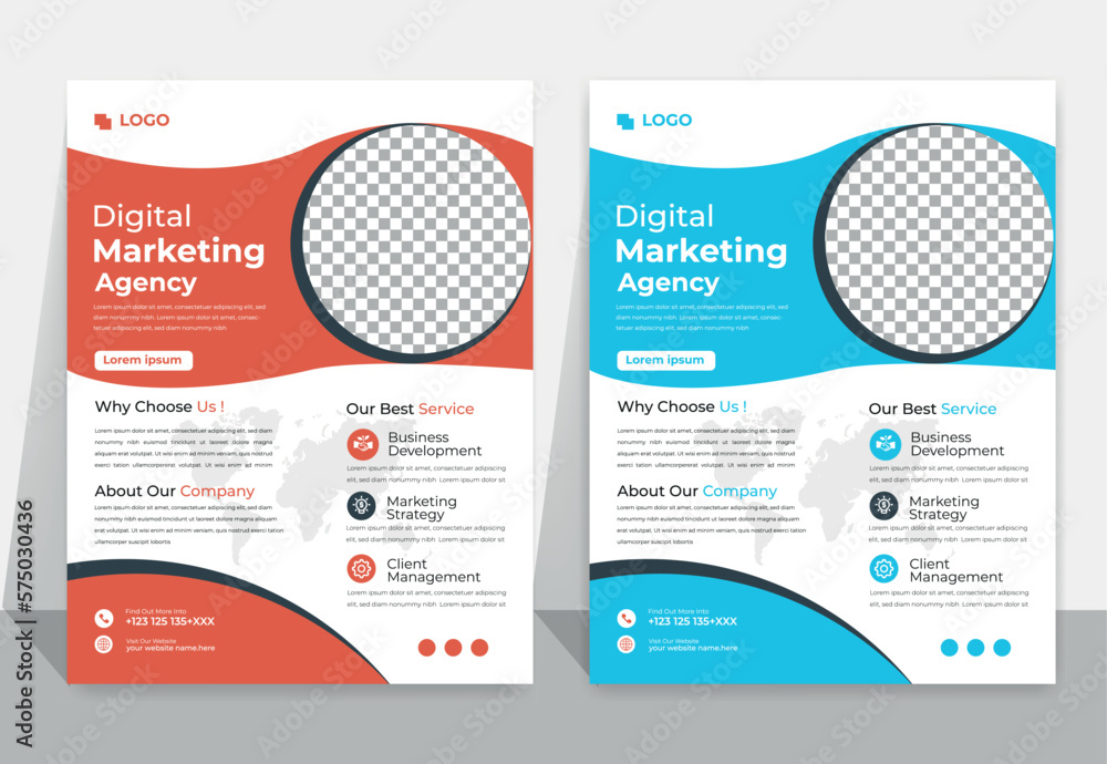 Corporate business flyer template design set with blue and red color. marketing, business proposal, promotion, advertise, publication, cover page. marketing social media post template. Corporate business flyer template design set with blue and red color. marketing, business proposal, promotion, advertise, publication, cover page. marketing social media post template.