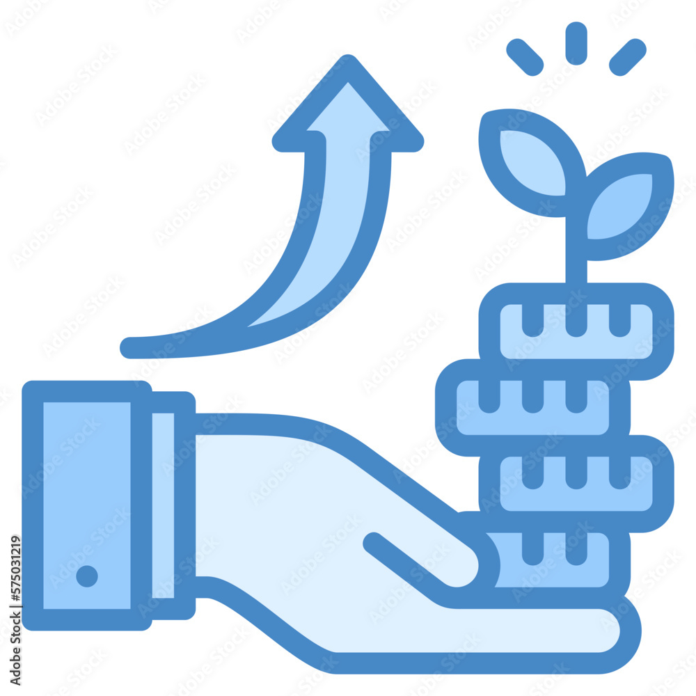 Investment icon isolated useful for business, company, technology, analytics and finance design Investment icon isolated useful for business, company, technology, analytics and finance design