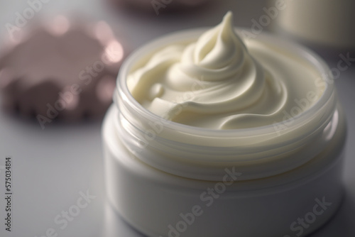 Cream pot, face cream that prevents dryness. Prevents the appearance of aging signs. Balances the shine and oiliness of the skin. Decreases the risk of having inflammations. skin care photo