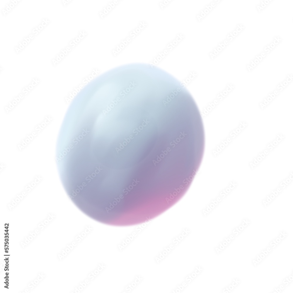 blue-pink balloon in a painterly manner on a white background blue-pink balloon in a painterly manner on a white background