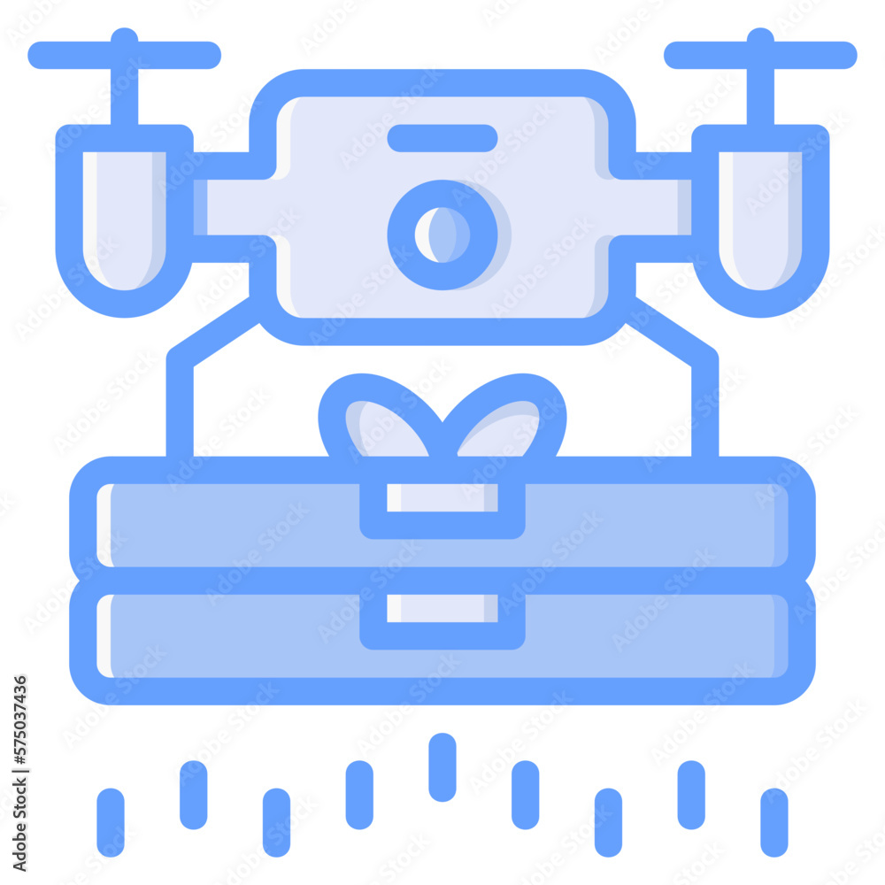 Drone icon isolated useful for delivery, food, service, courier, online and restaurant design element Drone icon isolated useful for delivery, food, service, courier, online and restaurant design element