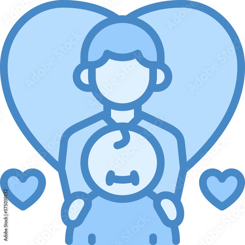 Parental involvement icon isolated useful for human, cognitive, psychology, mind, thinking, development and cognition design element