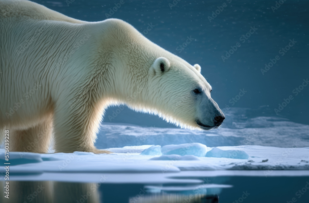 Polar bear. Wild animals in the Arctic. Polar bear. Wild animals in the Arctic.