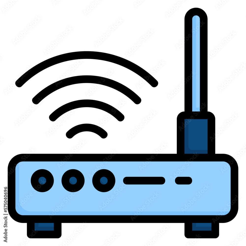 Wifi router icon isolated useful for business, company, corporate, home, work, office, business, freelance, job, workplace, quarantine, finance and all project design element