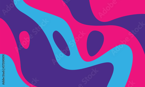 Abstract wavy background template with vibrant color. This's good for banner