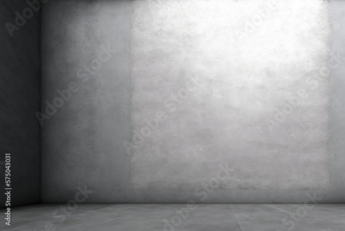 Gray concrete wall abstract texture background and floor background can be used for display products made with Generative AI