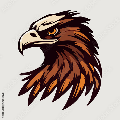 Eagle face mascot vector illustration