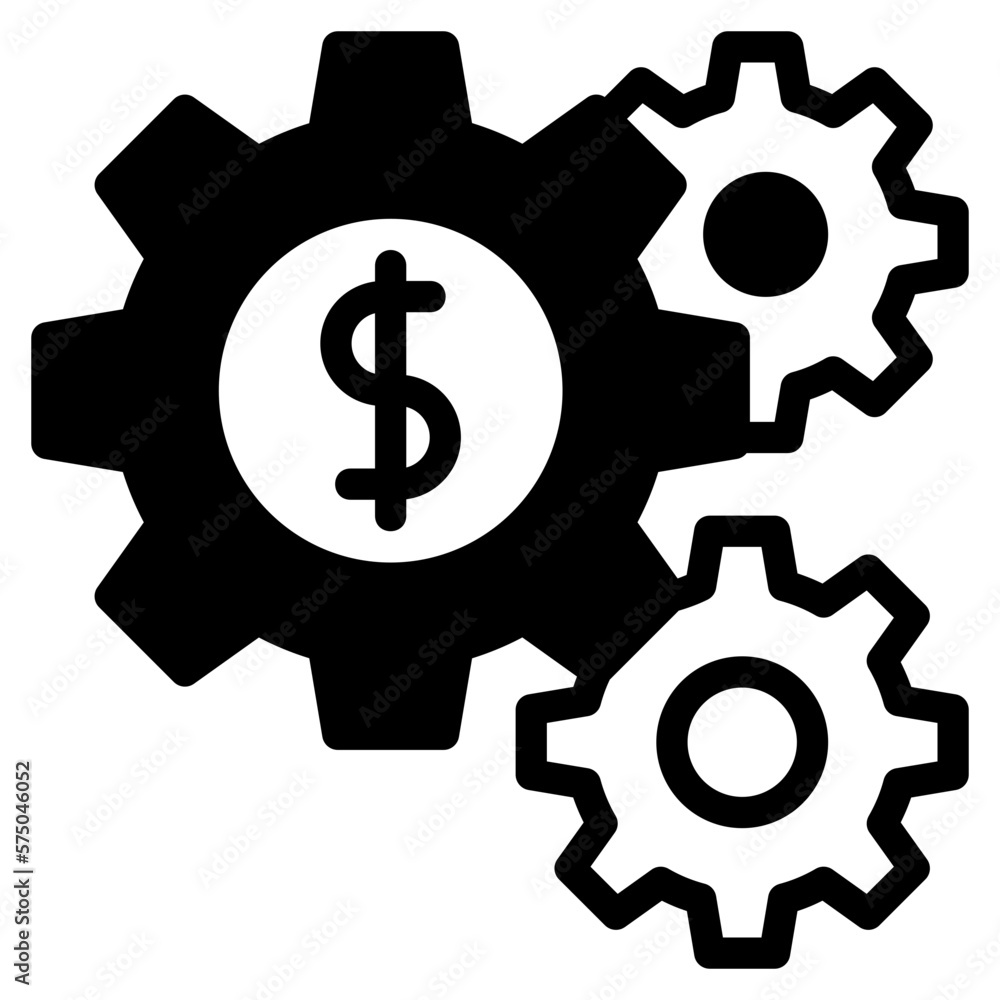 Settings icon for growth, finance, marketing, graph, infographic, economy and accounting Settings icon for growth, finance, marketing, graph, infographic, economy and accounting