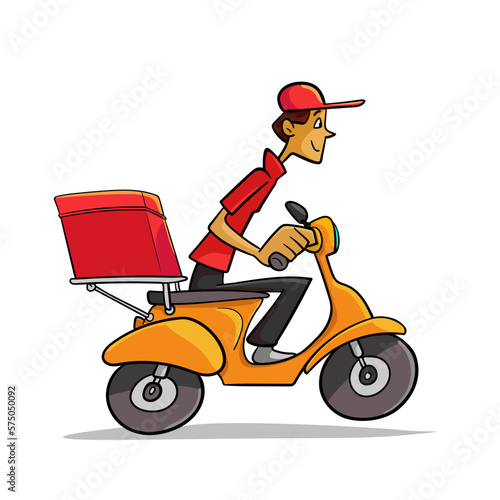 delivery man illustration