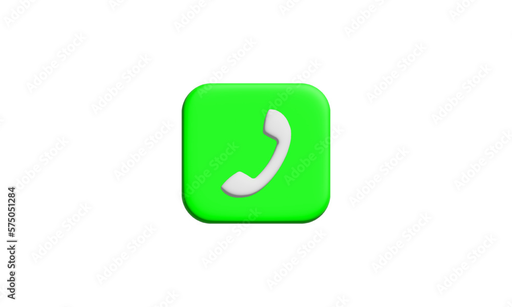 3d phone call icon 3d phone call icon