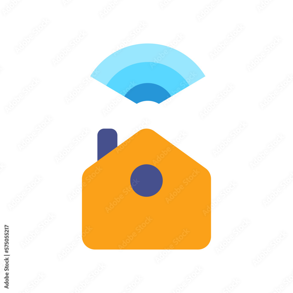 Icon Smart Home, Internet of thing, wireless, Wi-Fi, signal. vector illustration. editable file Icon Smart Home, Internet of thing, wireless, Wi-Fi, signal. vector illustration. editable file
