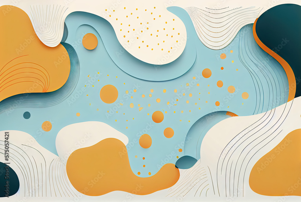 Fototapeta premium Abstract pastel color background created with AI