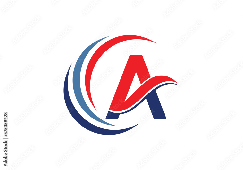 Letter A text logo design for your business. business text A creative design Letter A text logo design for your business. business text A creative design