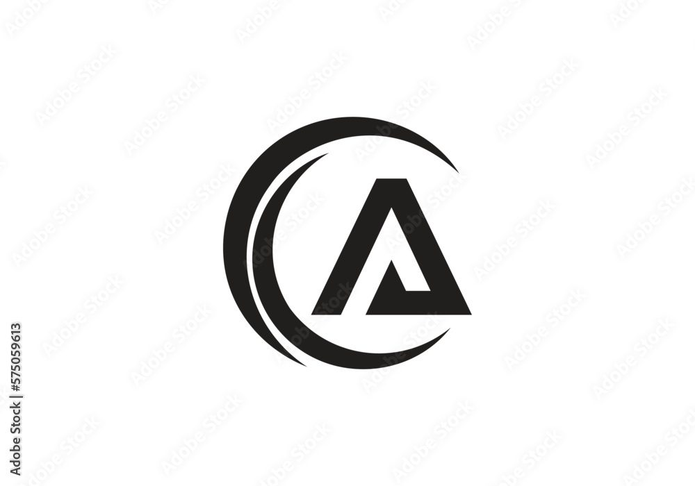 Letter A text logo design for your business. business text A creative design Letter A text logo design for your business. business text A creative design
