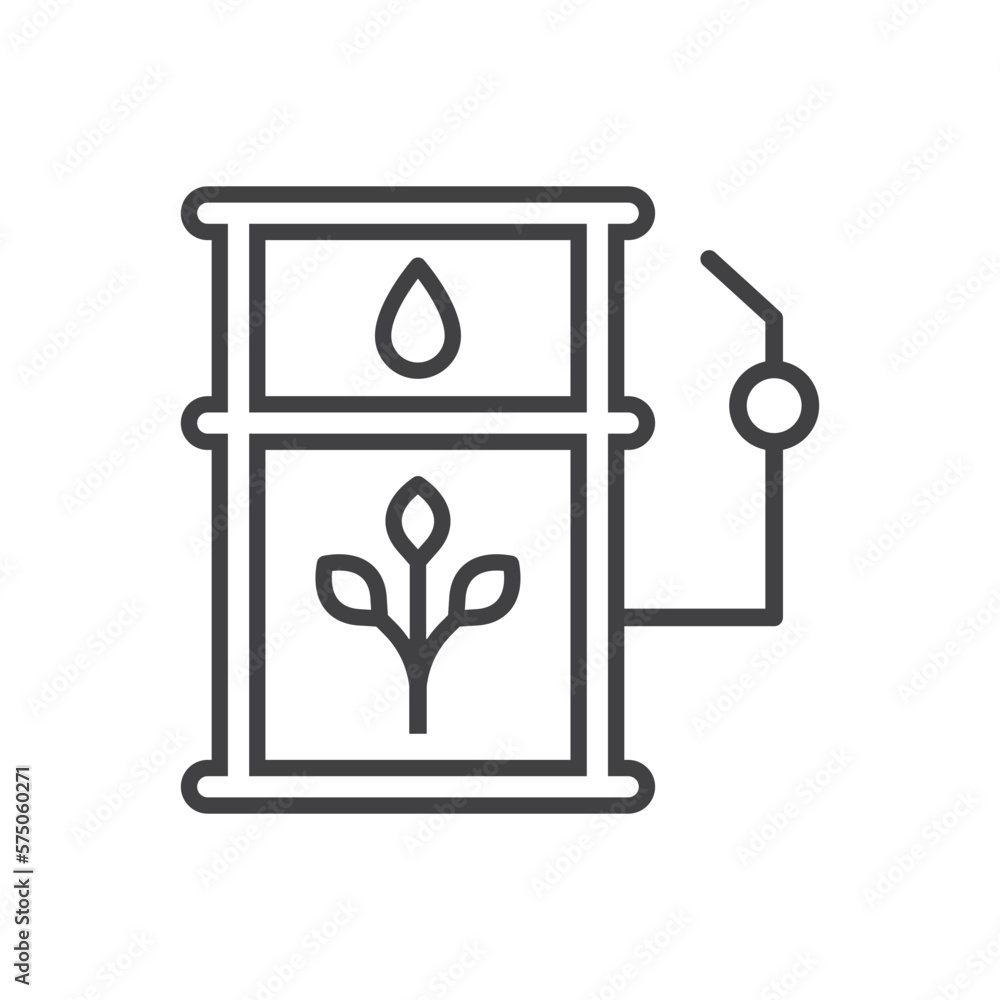 Green Fuel Icon - Eco Green Petrol Icon Green Fuel Icon - Eco Green Petrol Icon